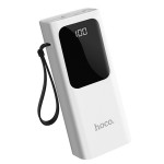 АКБ внешняя 10000 mAh Hoco J41 (2*USB/microUSB/Type-C/Lighting) Белая