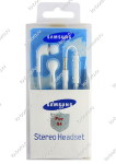 Наушники с микрофоном для Samsung HS330/EG900 (i9500/G900, 3,5mm вак., кл.гр.) блистер Белые