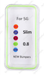 Бампер для iPhone 5 Slim 0.8mm Зеленый