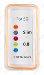 Бампер для iPhone 5 Slim 0.8mm Оранжевый