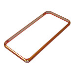 Бампер для iPhone 6 Fashion металл закругленный с гравировкой 004 Красный