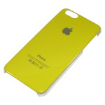 Чехол для iPhone 6 с лого пластик Желтый
