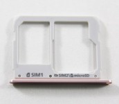 SIM лоток для Samsung A310F/A510F/A710F (A3 2016/A5 2016/A7 2016) Розовое золото