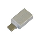 Переходник OTG USB -> Type-C (тех упак) Серебро