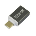 Переходник OTG USB -> Type-C (тех упак) Серый