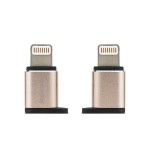 Переходник microUSB --> Lightning Remax RA-USB2 Золото