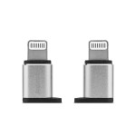 Переходник microUSB --> Lightning Remax RA-USB2 Серебро