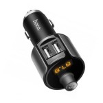 Автомобильная зарядка USB 2400 mA Hoco E19 Smart (2*USB/FM/Bluetooth) Серая
