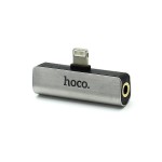 Переходник для наушников Lightning --> 3,5 мм Hoco LS25 Серебро