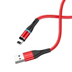 Кабель Lightning Borofone BU16 Skill magnetic (120 см) Красный