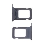 SIM лоток для iPhone 15 Pro/15 Pro Max (Dual SIM) Черный