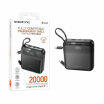 АКБ внешняя 20000 mAh Borofone BJ64A (22.5W/USB/Type-C/Lightning/LCD) Черная