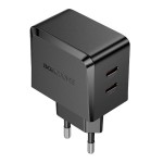 Сетевая зарядка Type-C Borofone BAS62A (2*Type-C/PD45W) Черная