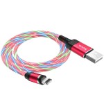 Кабель Lightning Hoco U90 Magnetic (100 см) Красный