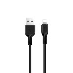 Кабель Lightning Hoco Premium X20 Starlight Glare 2,4 A (100 см) Черный