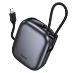 АКБ внешняя 10000 mAh Hoco Q49 (PD20W/Type-C/Lightning/LCD) Серая