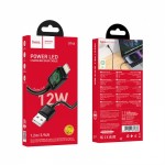 Кабель Lightning Hoco U146 Mundo PD12W (120 см) Черный